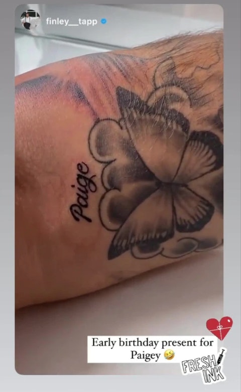 Finn di Love Island ha appena ricevuto un tatuaggio tributo a Paige