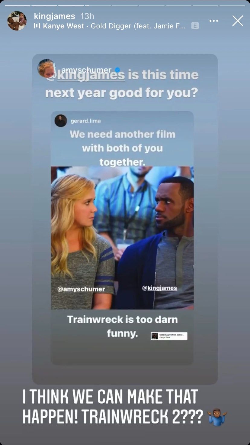 Amy Schumer in LeBron James sta oboževalcem dala upanje za nadaljevanje Trainwreck
