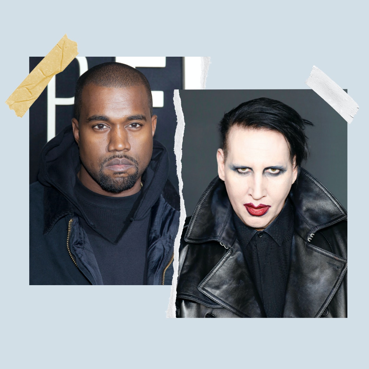 Kanye Westo sekmadienio pamaldų koncerte buvo maldos ratas su Marilyn Manson