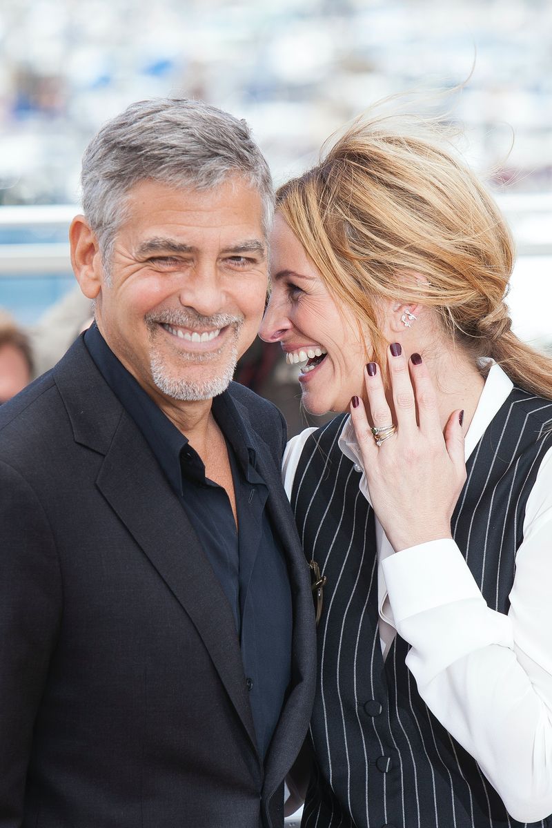 Julia Roberts tyliai nutraukė George'o Clooney Jimmy Kimmel interviu