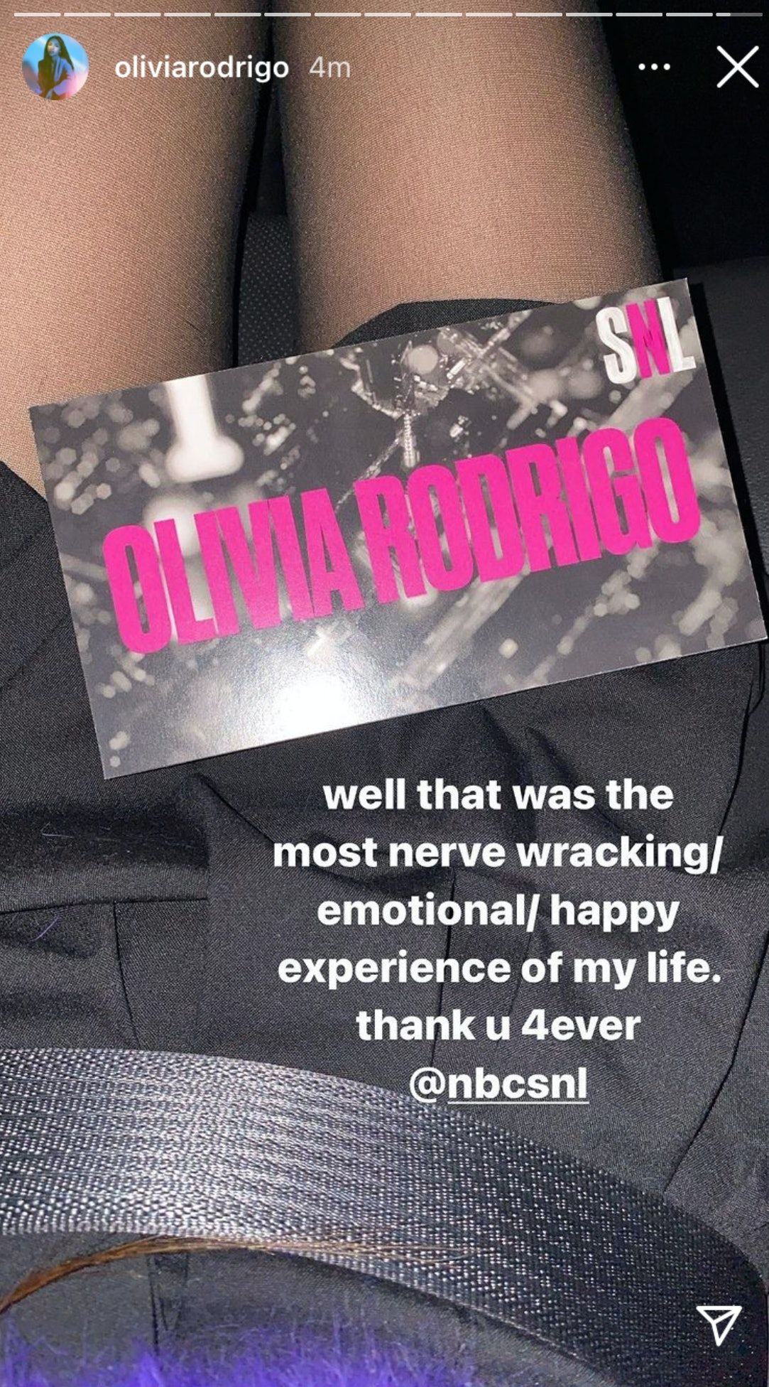 Olivia Rodrigo compartilhou todas as suas emoções após sua apresentação no SNL