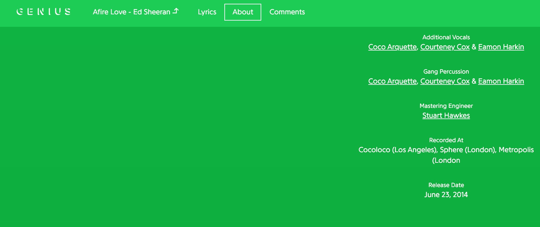 Courteney Cox é mais do que apenas amiga de Ed Sheeran - ela canta em seus álbuns