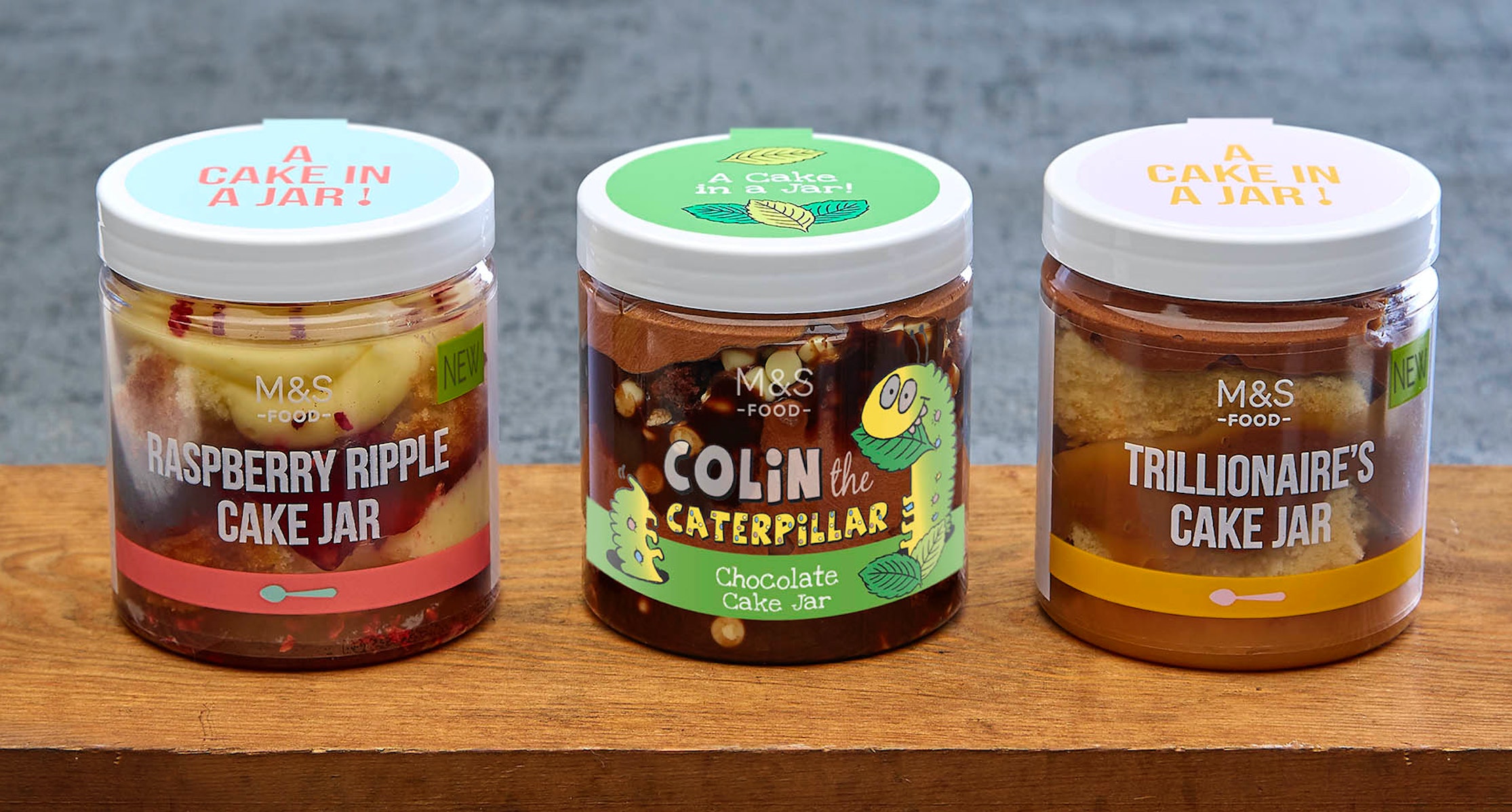 M&S verkoopt nu Colin The Caterpillar Cake in Jars