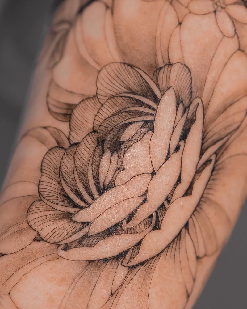 7 hermosas ideas de tatuajes de peonía